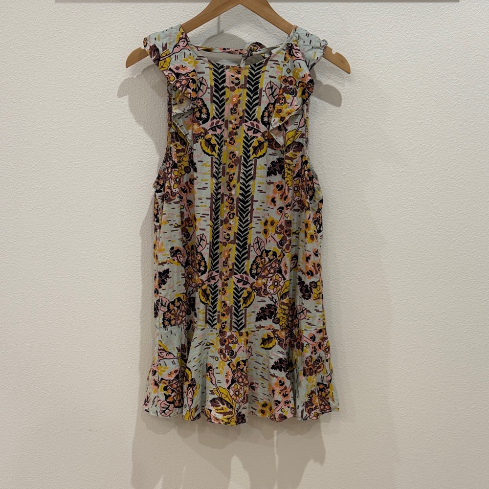 Free People Floral Mini Dress - Multicolor